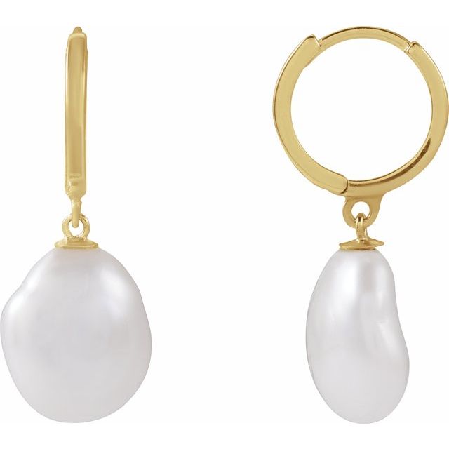 Organic Pearl Dangling Earrings