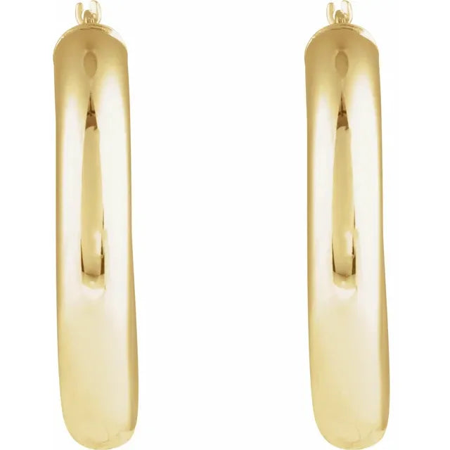 14K Gold Hoop Earrings