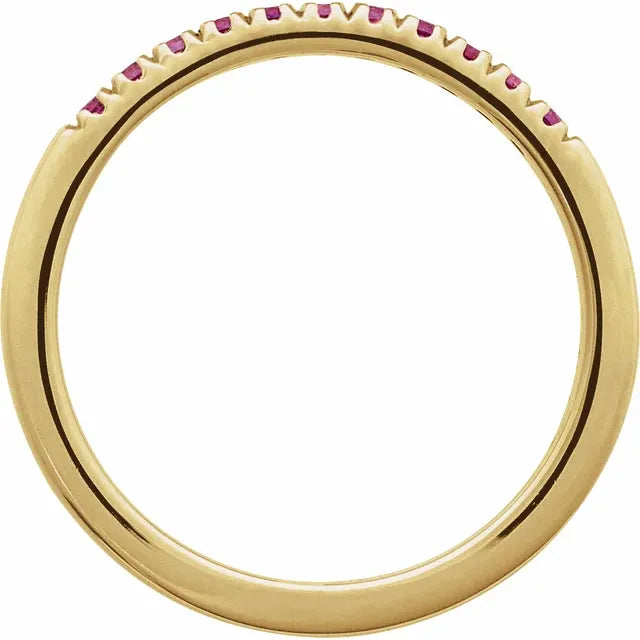 14K Gold Stackable Birthstone Rings