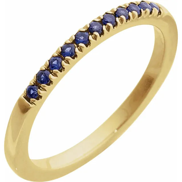 14K Gold Stackable Birthstone Rings