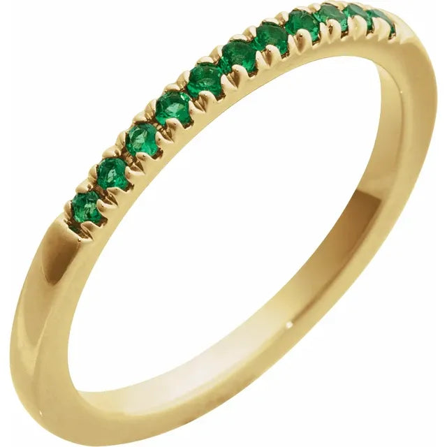 14K Gold Stackable Birthstone Rings