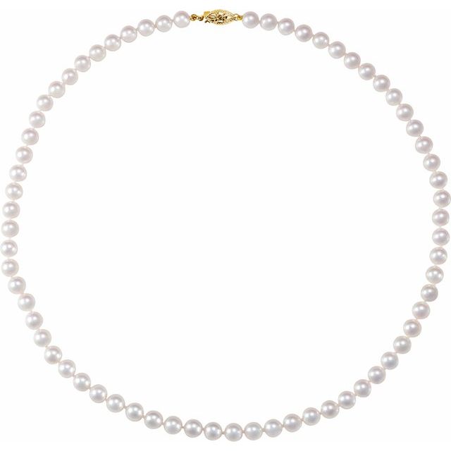 14K Gold Freshwater Pearl Necklace