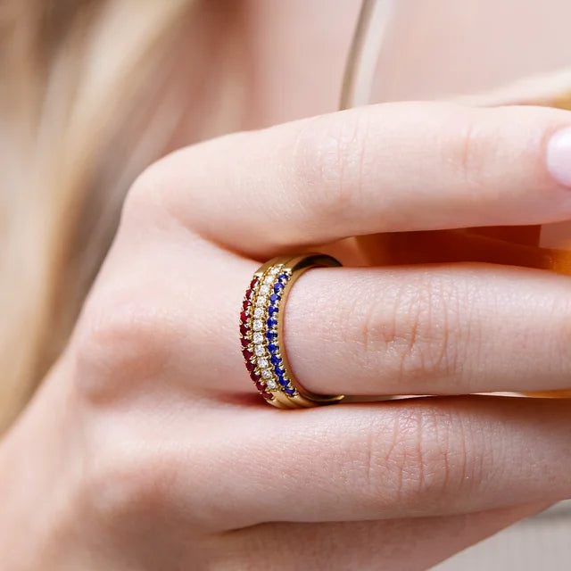 14K Gold Stackable Birthstone Rings