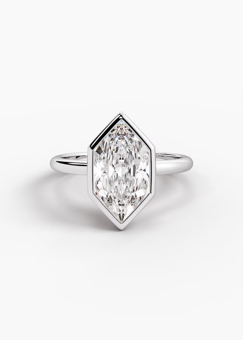 The Silhouette · Dutch Marquise Brilliant — WG
