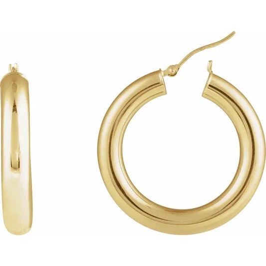 14K Gold Hoop Earrings