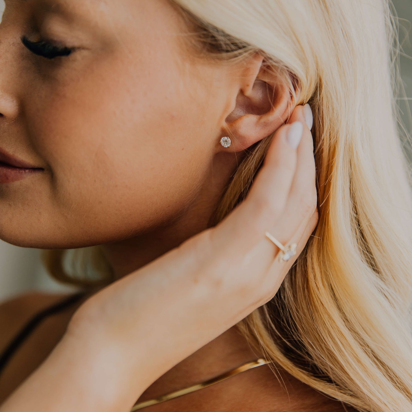 Diamond Martini Studs