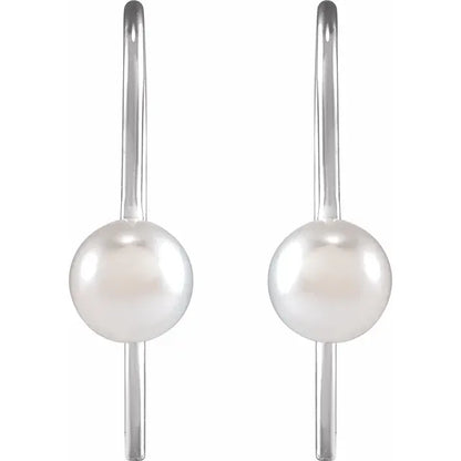 Akoya Pearl Threaded Earrings