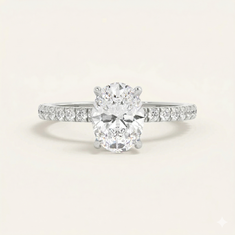 Gemma 1 Carat Moissanite Ring