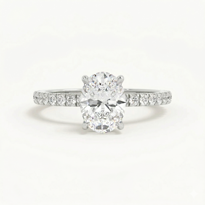 Gemma 1 Carat Moissanite Ring