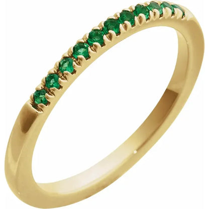 14K Gold Stackable Birthstone Rings