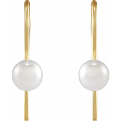 Akoya Pearl Threaded Earrings
