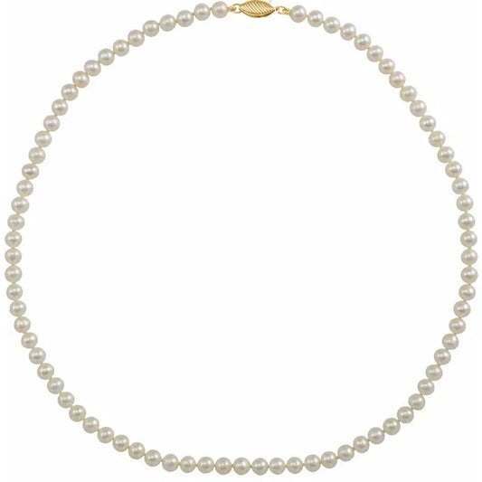 14K Gold Freshwater Pearl Necklace