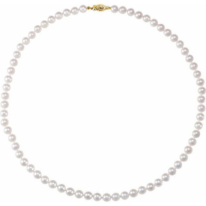 14K Gold Freshwater Pearl Necklace