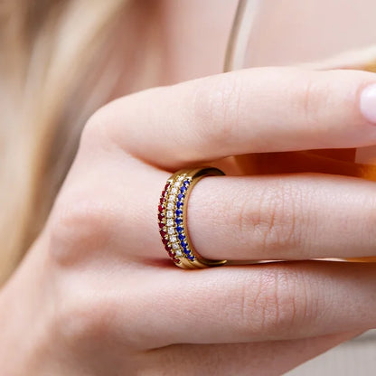 14K Gold Stackable Birthstone Rings