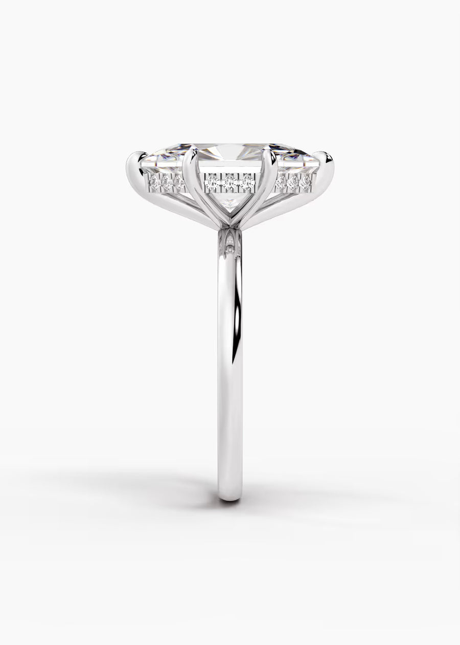 WG: The Aura · Dutch Marquise Brilliant — white gold view 3