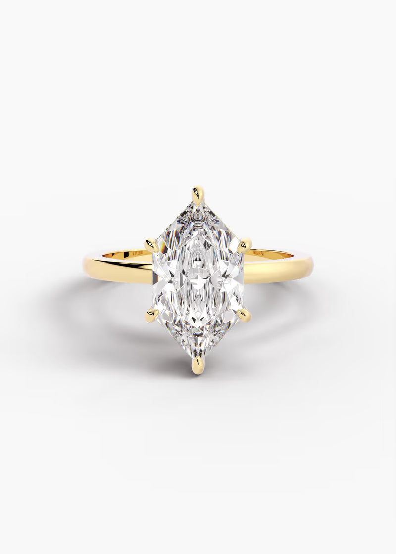 The Aura · Dutch Marquise Brilliant — YG