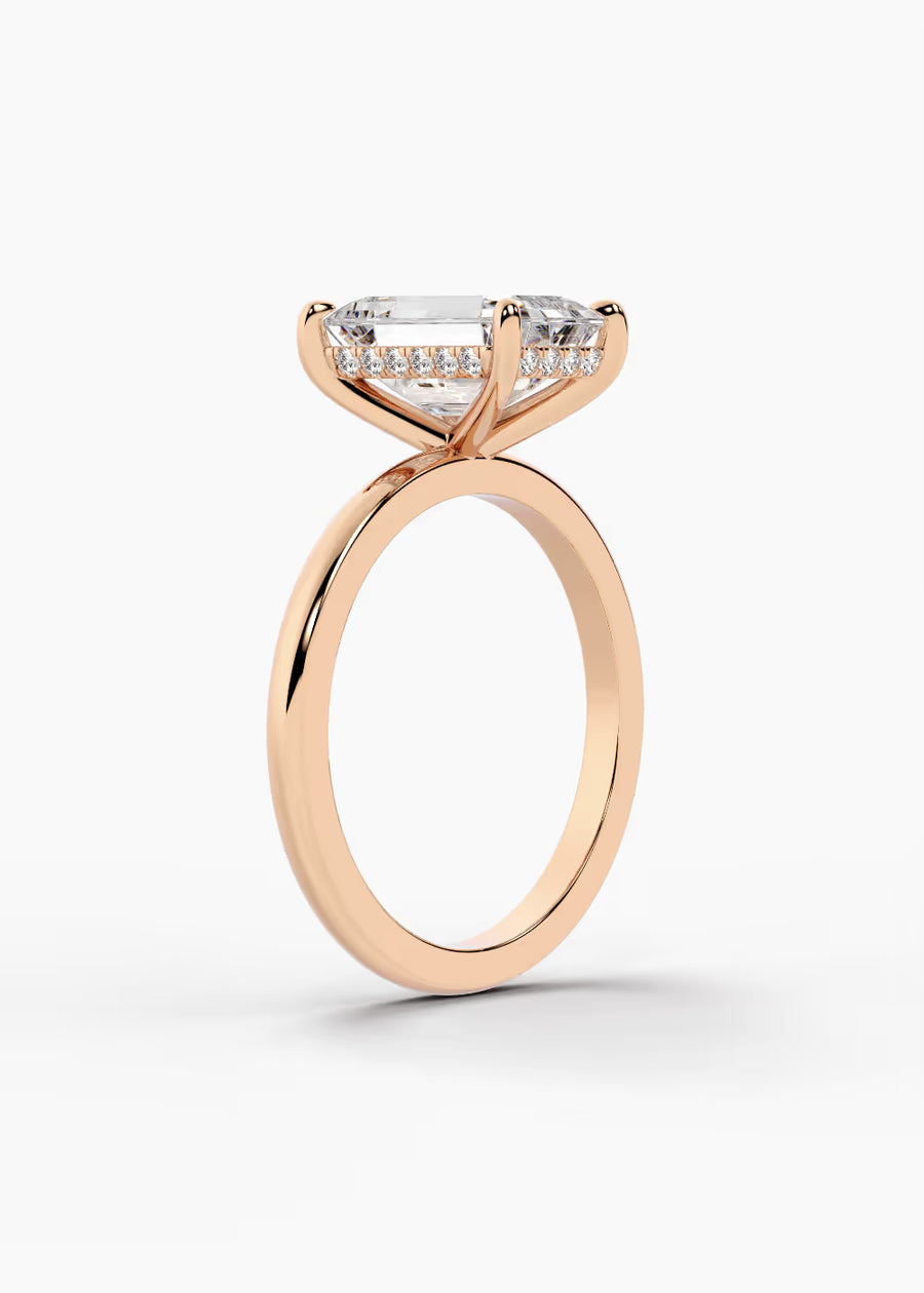 RG: The Aura · Emerald — rose gold view 2