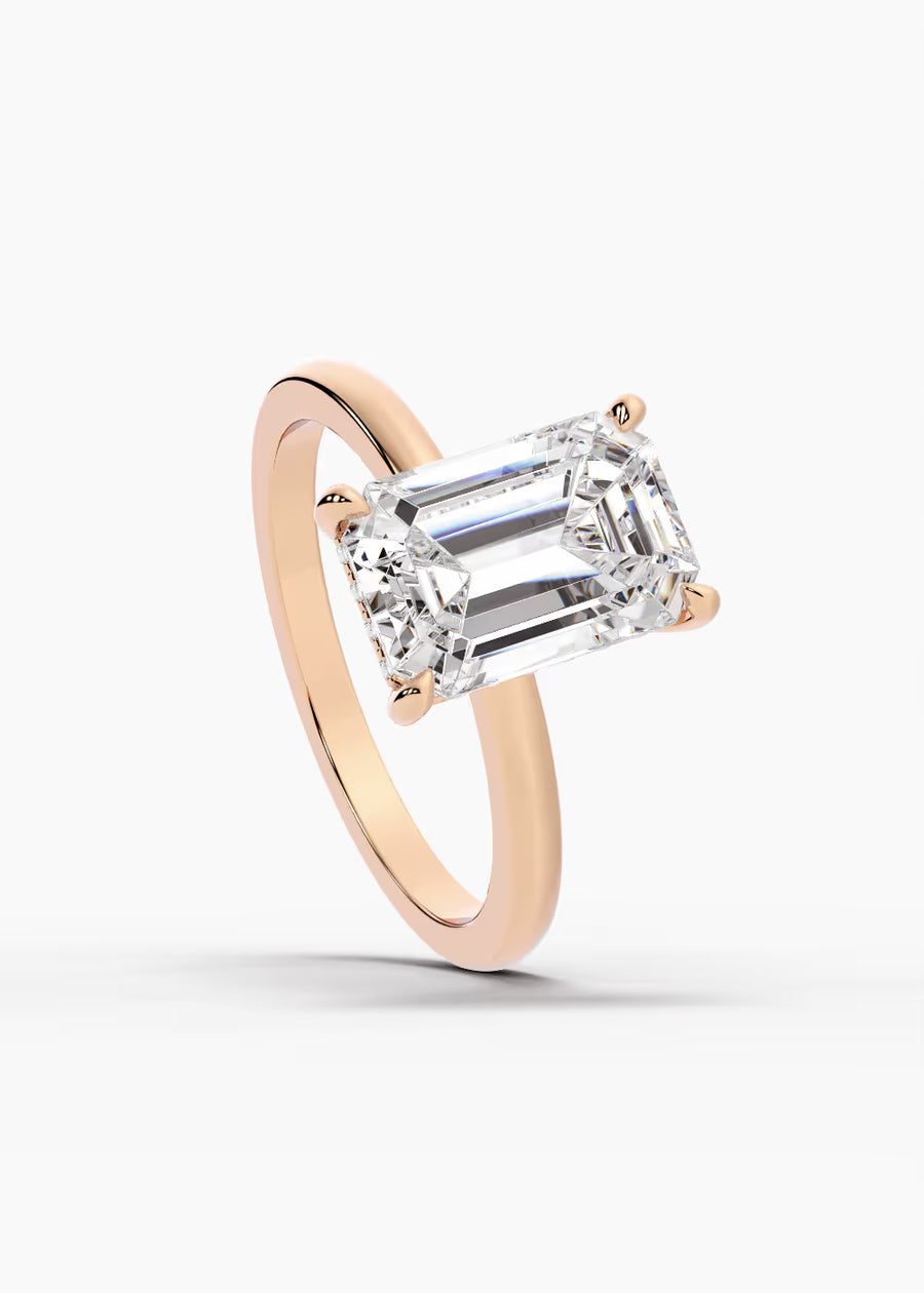 RG: The Aura · Emerald — rose gold view 4