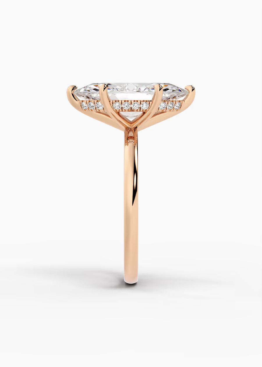RG: The Aura · Marquise — rose gold view 3