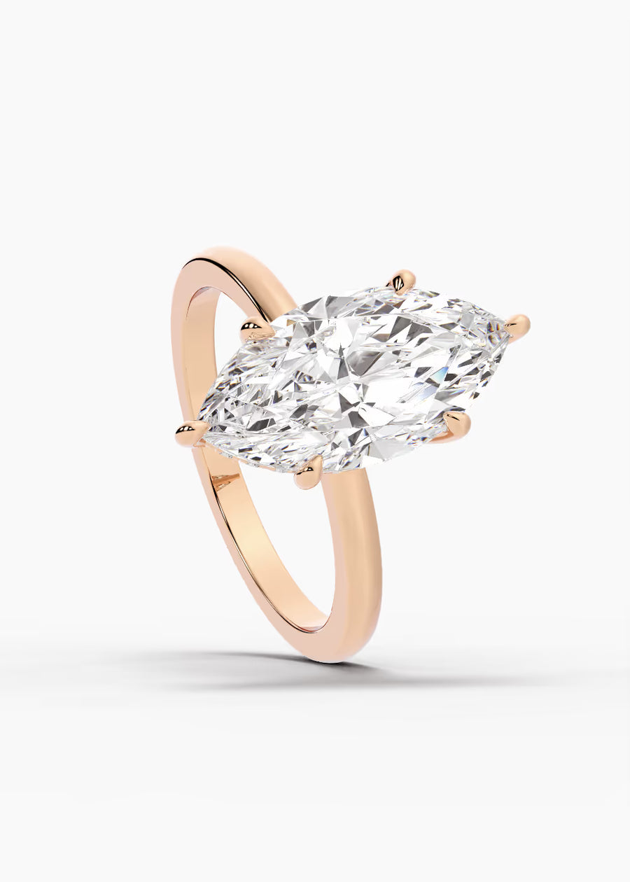RG: The Aura · Marquise — rose gold view 4