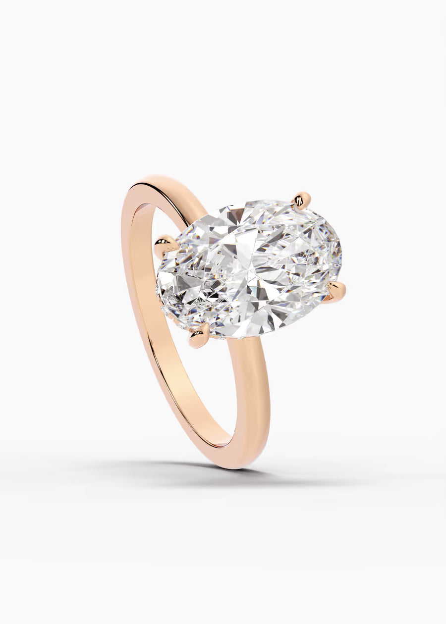 RG: The Aura · Oval — rose gold view 4