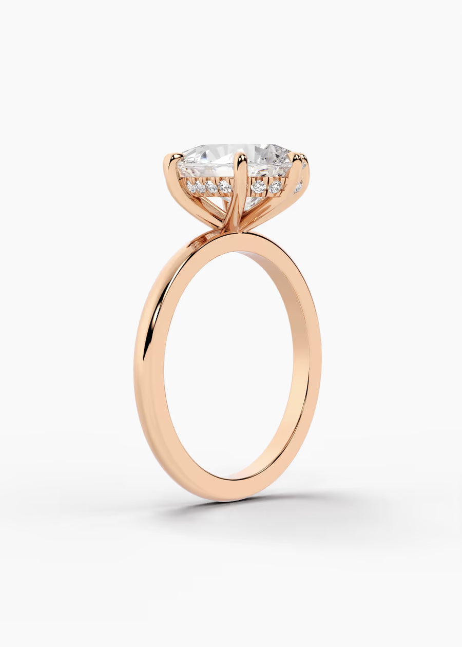 RG: The Aura · Pear — rose gold view 2