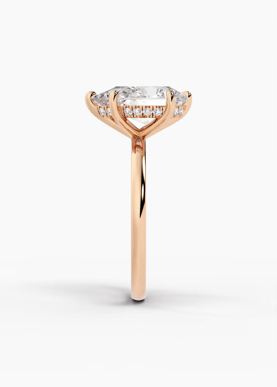 RG: The Aura · Pear — rose gold view 3