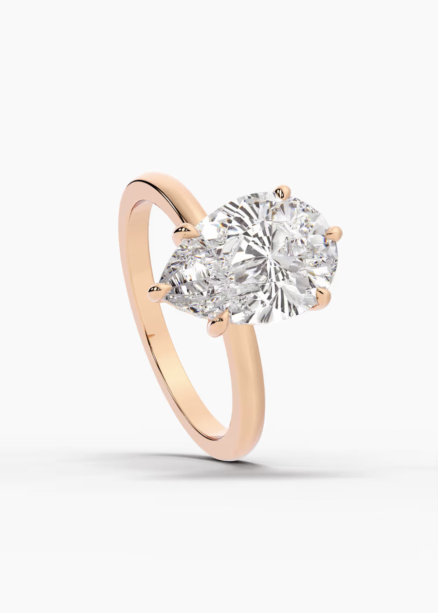 RG: The Aura · Pear — rose gold view 4