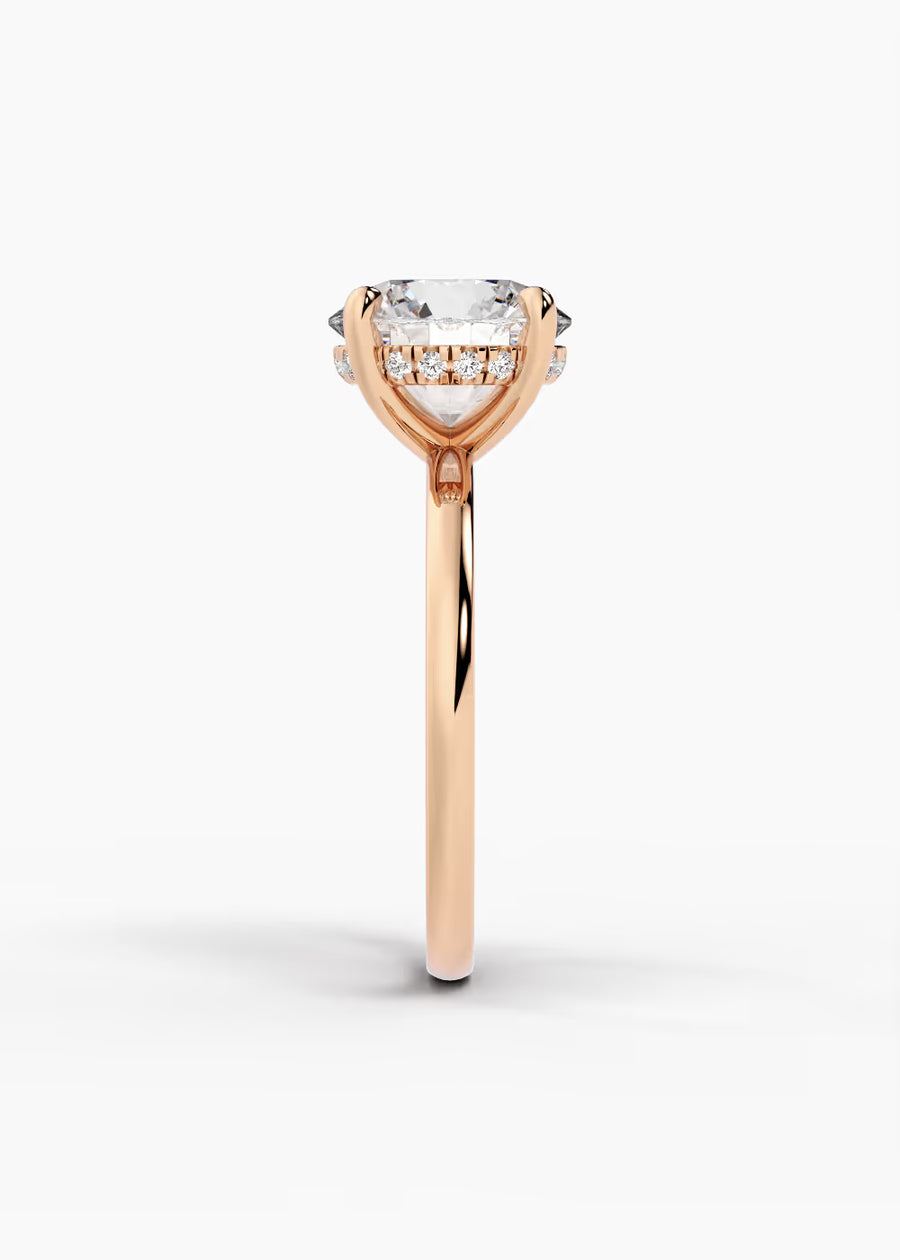 RG: The Aura · Round — rose gold view 3
