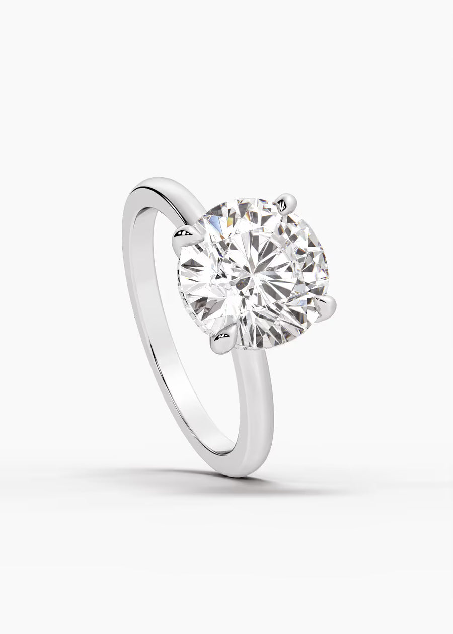 WG: The Aura · Round — white gold view 4