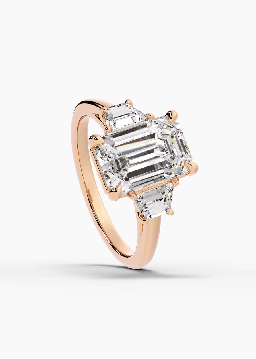 RG: The Axis · Emerald — rose gold view 4
