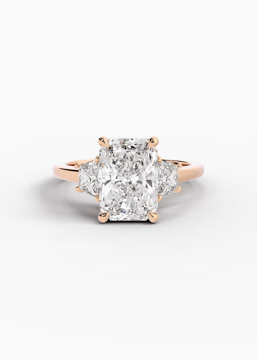 RG: The Axis · Radiant — rose gold view 1