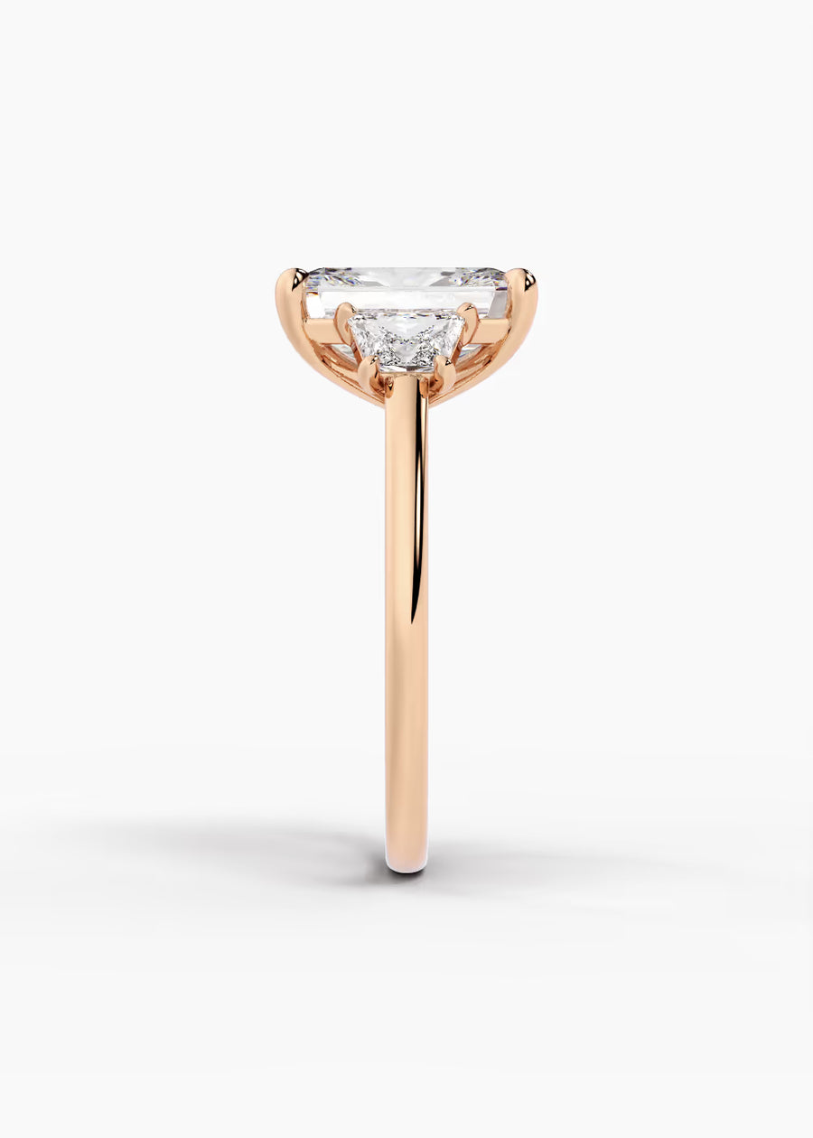 RG: The Axis · Radiant — rose gold view 3
