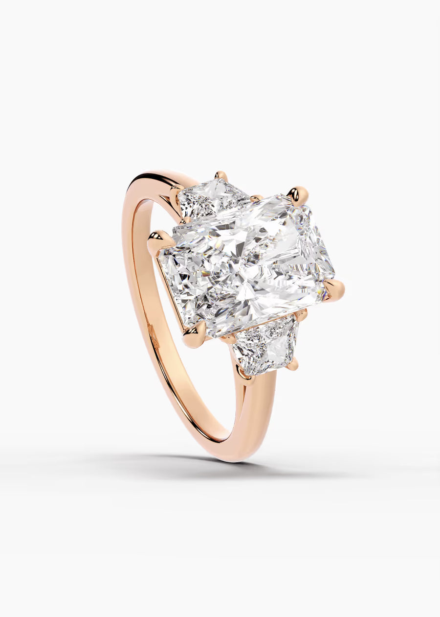 RG: The Axis · Radiant — rose gold view 4