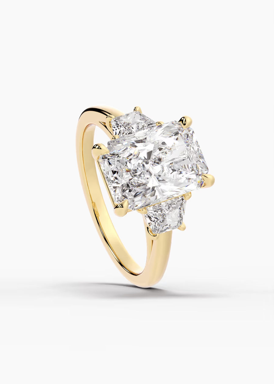 YG: The Axis · Radiant — yellow gold view 4