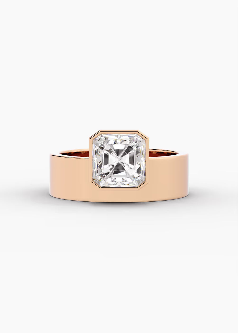 RG: The Drift · Asscher — rose gold view 1