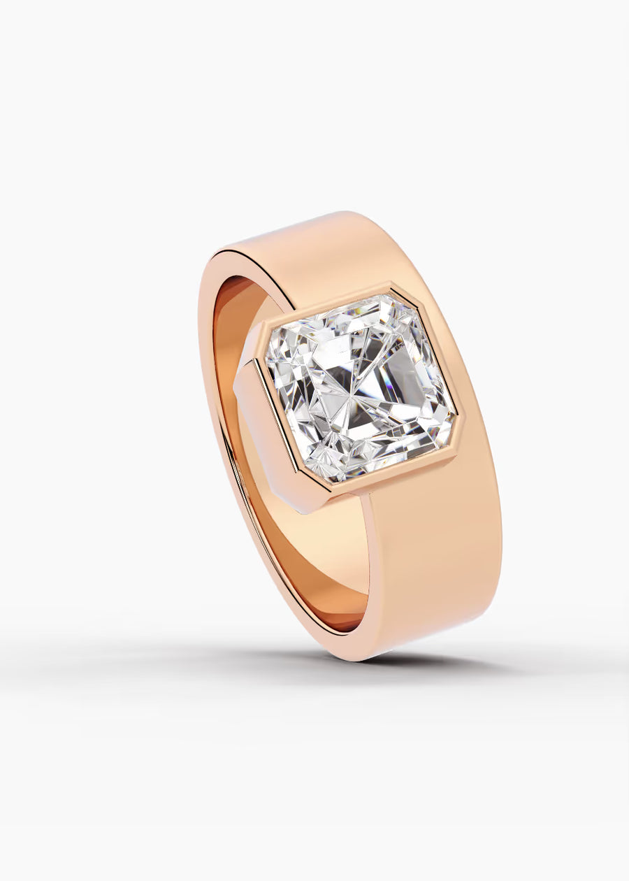 RG: The Drift · Asscher — rose gold view 4