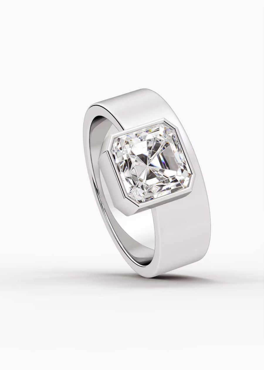 WG: The Drift · Asscher — white gold view 4