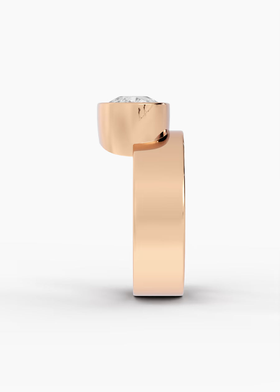 RG: The Drift · Elongated Cushion — rose gold view 3