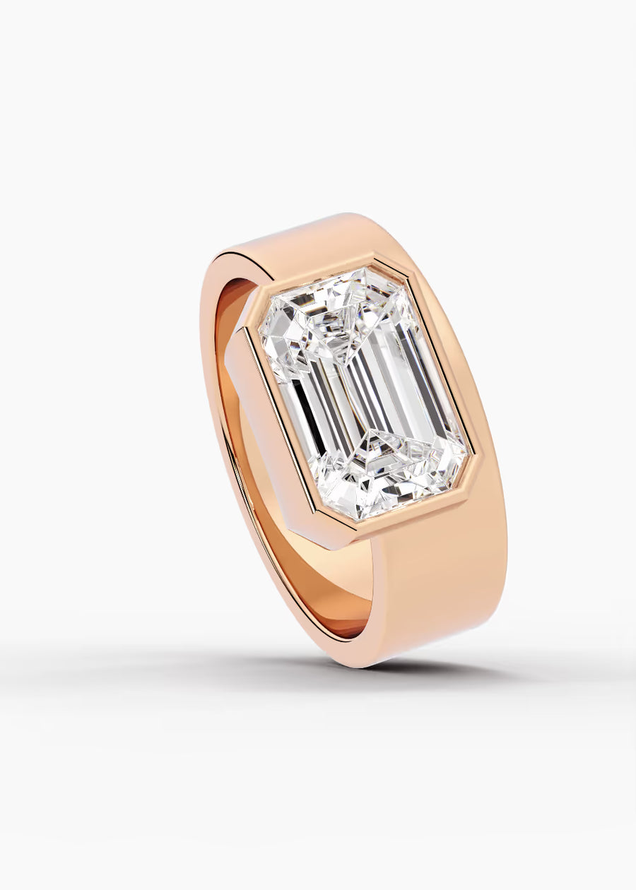 RG: The Drift · Emerald — rose gold view 4