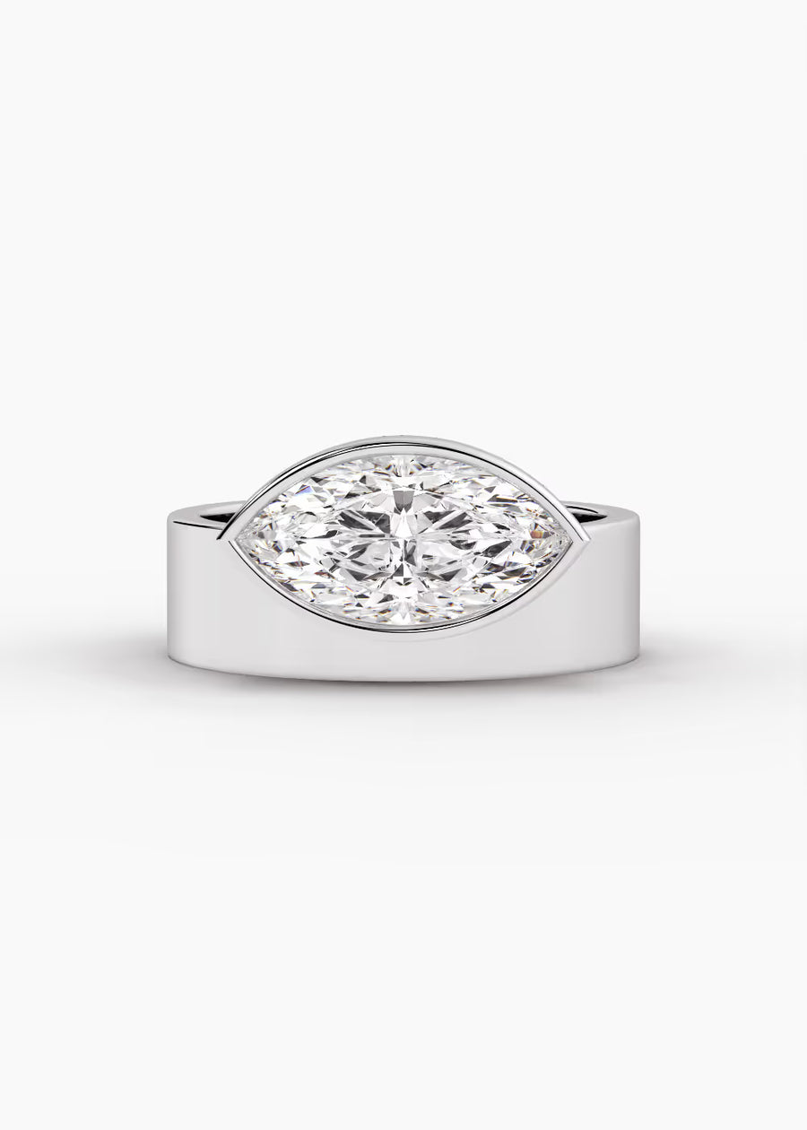 WG: The Drift · Marquise — white gold view 1