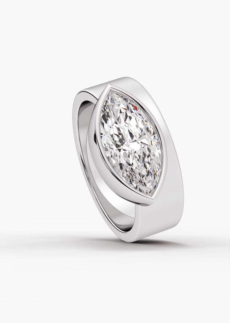 WG: The Drift · Marquise — white gold view 4
