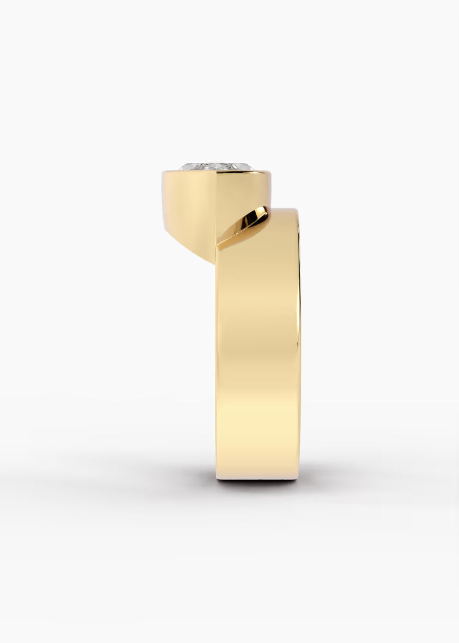 YG: The Drift · Marquise — yellow gold view 3