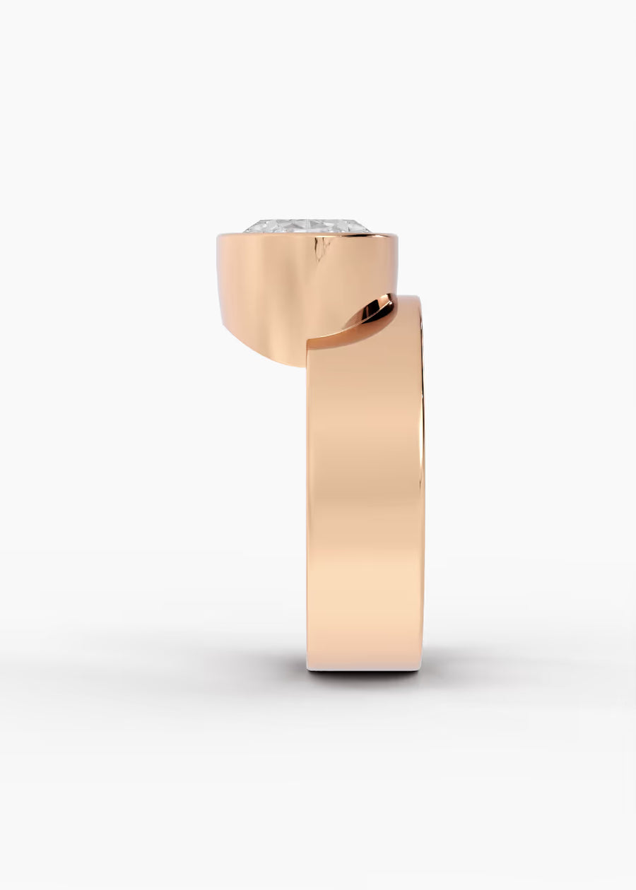 RG: The Drift · Oval — rose gold view 3