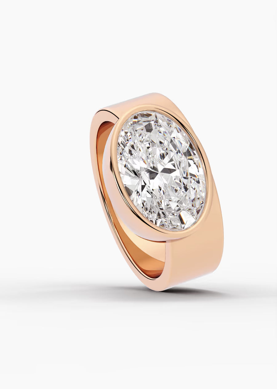 RG: The Drift · Oval — rose gold view 4