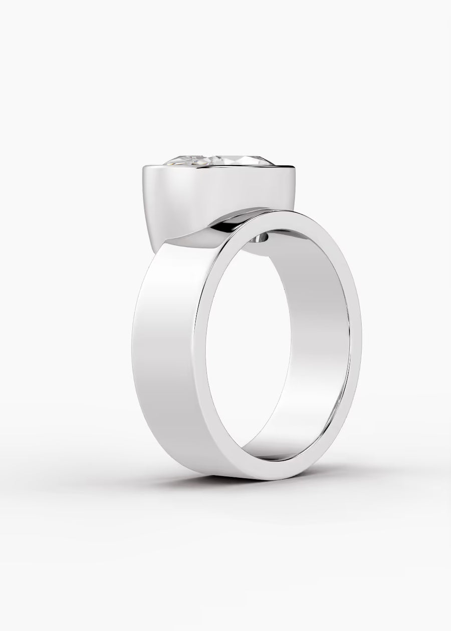 WG: The Drift · Oval — white gold view 2