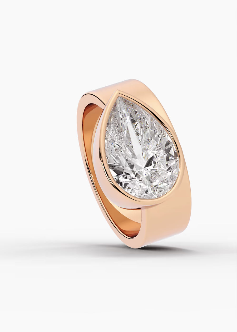 RG: The Drift · Pear — rose gold view 4