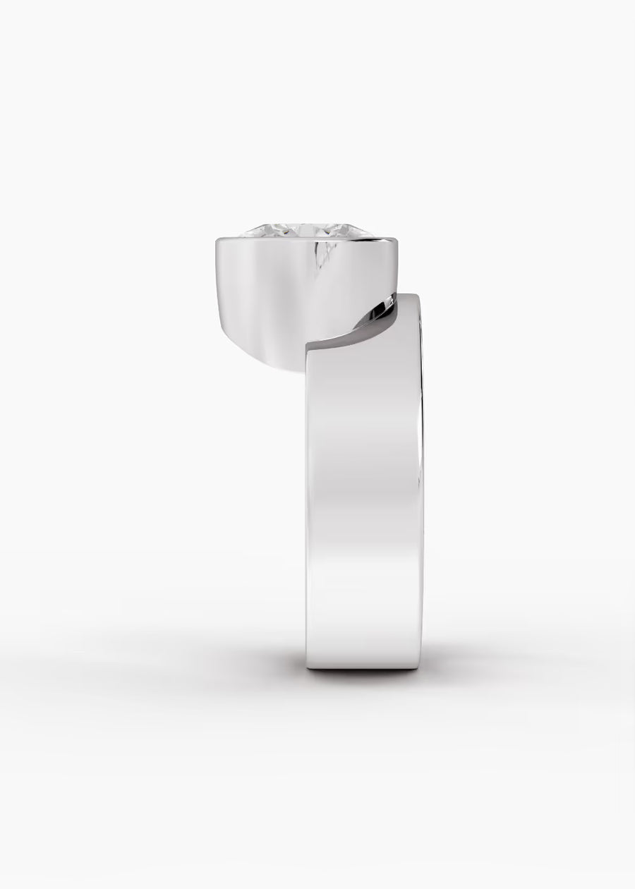 WG: The Drift · Pear — white gold view 3
