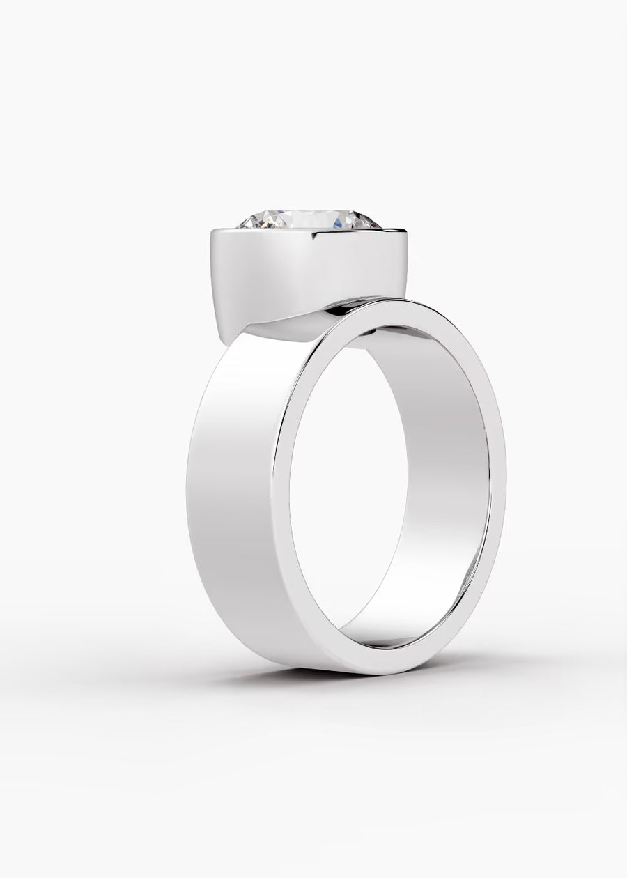 WG: The Drift · Round — white gold view 2