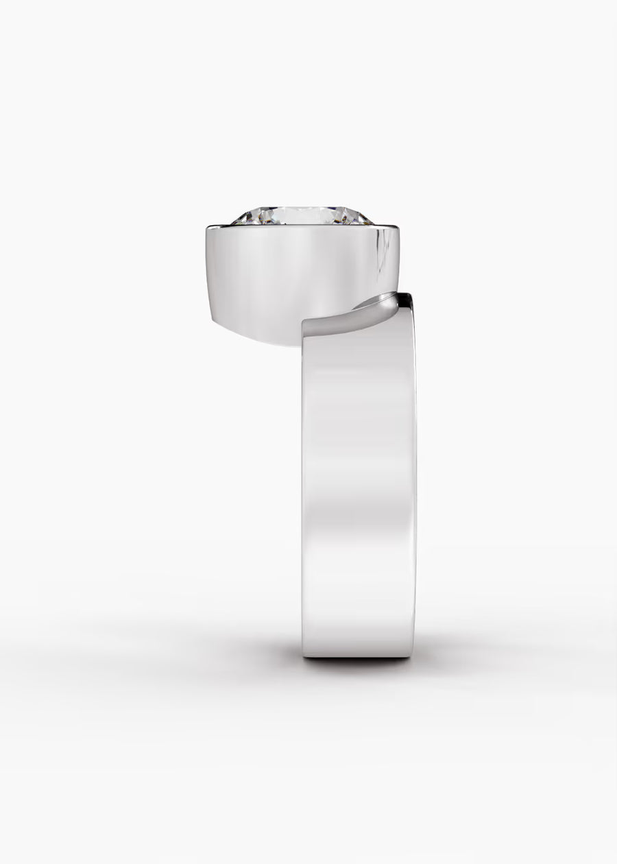 WG: The Drift · Round — white gold view 3